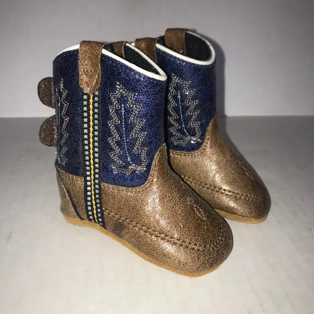 3/$15! Old West Infant Poppets Boots Crib shoes
